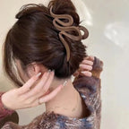 Fashion Korean Solid Color Acrylic Wave Hair Claw
