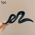 Fashion Korean Solid Color Acrylic Wave Hair Claw
