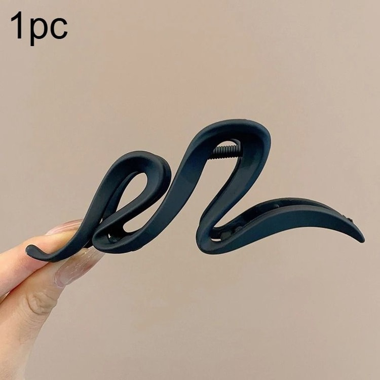 Fashion Korean Solid Color Acrylic Wave Hair Claw