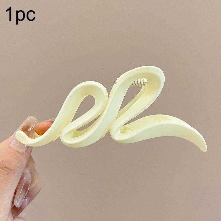 Fashion Korean Solid Color Acrylic Wave Hair Claw