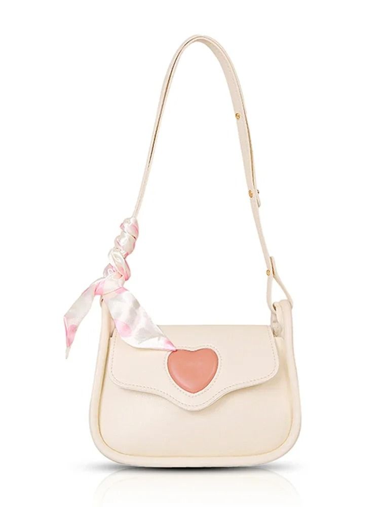 Fashion Retro Love Heart Saddle Shoulder Bag