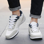 Mens PU Leather Casual Sneakers