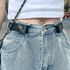 Buckle Free Elastic Waist Belt Adjustable Invisible No Buckle Belt