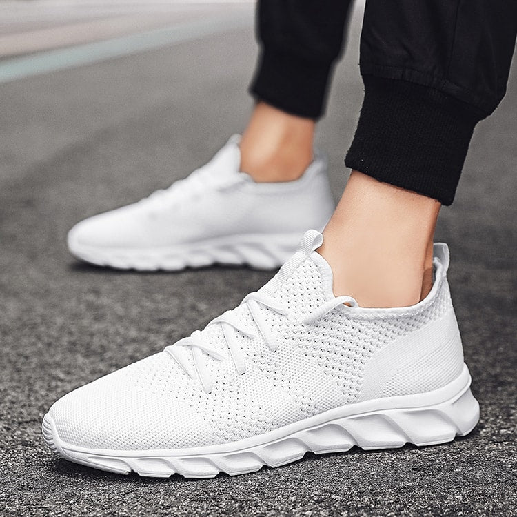 Mens Casual Sneakers Mesh Slip On Loafers Fashion Flats Breathable Big Size for Spring Summer