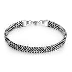 Retro Titanium Steel Bracelet for Men and Women Polished Unisex Fashion Jewelry