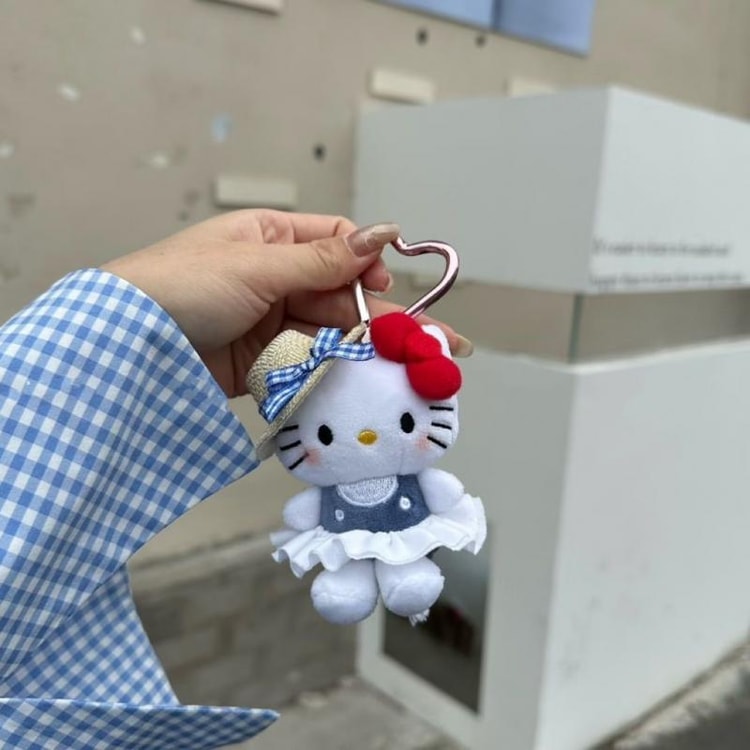 Kawaii Cat Pendant Doll Keychain Cute Fashion Sunglasses Backpack Accessories