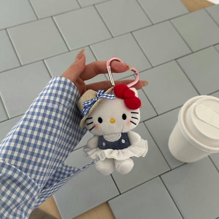 Kawaii Cat Pendant Doll Keychain Cute Fashion Sunglasses Backpack Accessories