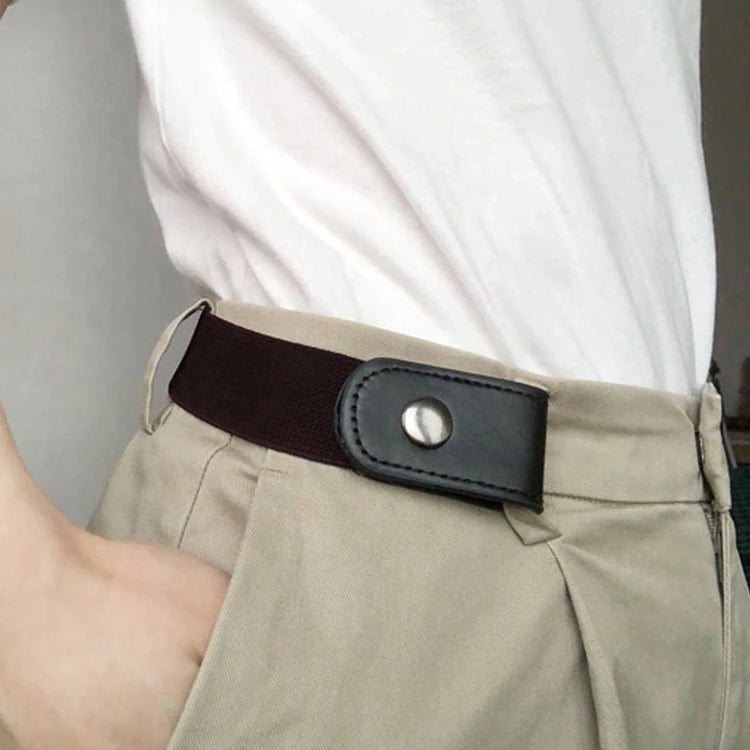 Buckle Free Elastic Waist Belt Adjustable Invisible No Buckle Belt