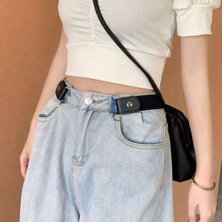 Buckle Free Elastic Waist Belt Adjustable Invisible No Buckle Belt