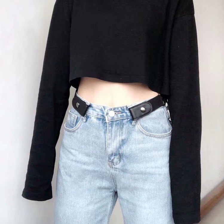 Buckle Free Elastic Waist Belt Adjustable Invisible No Buckle Belt