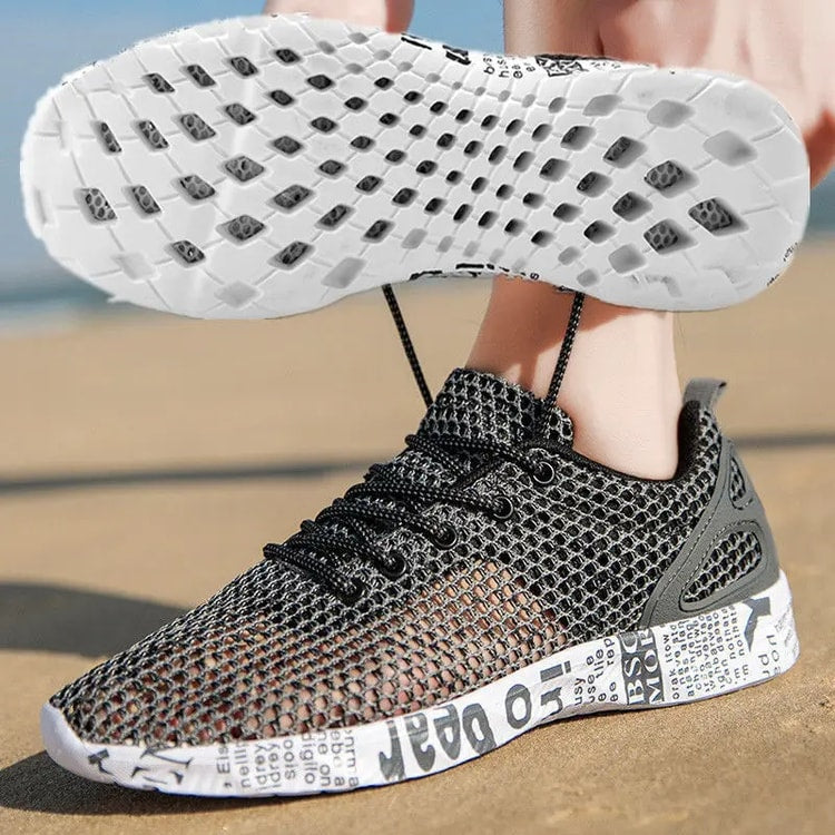 Mens Summer Casual Shoes Aqua Shoes Air Mesh Sneakers Sport Foam Footwear Fashion Beach Shoes