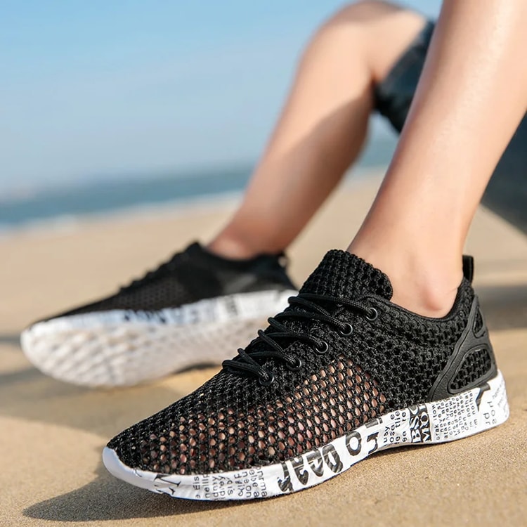 Mens Summer Casual Shoes Aqua Shoes Air Mesh Sneakers Sport Foam Footwear Fashion Beach Shoes