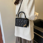 Plaid PU Leather Crossbody Shoulder Bag for Women Fashion Handbag