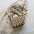 Plaid PU Leather Crossbody Shoulder Bag for Women Fashion Handbag